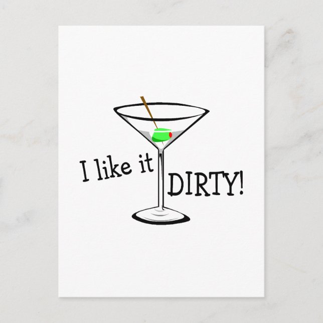 Postal Me Gusta Dirty Martini 3 (Anverso)