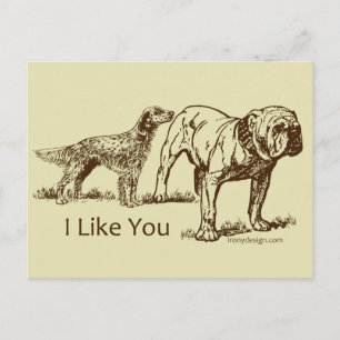 Postal Me Gusta El Humor De Perro