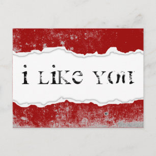 Postal me gusta el rasguño de página