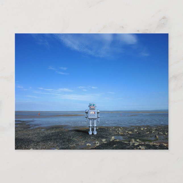 Postal Me gusta estar al lado de la playa (Anverso)