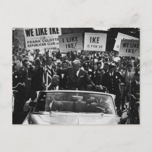 Postal Me Gusta Ike Dwight D. Campaña de Eisenhower