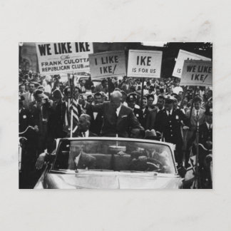 Postal Me Gusta Ike Dwight D. Campaña de Eisenhower
