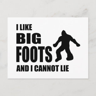 Postal Me gustan los Bigfoots y no puedo mentir