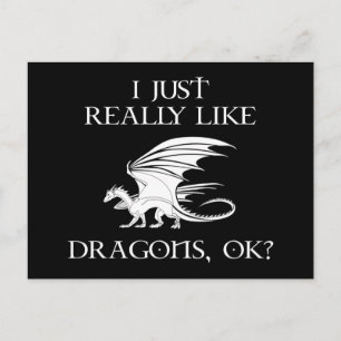 Postal Me Gustan Los Dragones, ¿De Acuerdo?