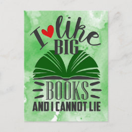 Postal Me Gustan Los Grandes Libros