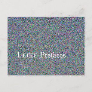 Postal me gustan los prefacios