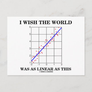 Postal Me Gustaría Que El Mundo Fuera Tan Lineal Como Est