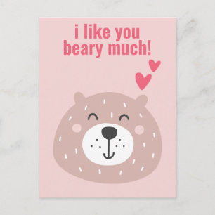Postal ¡Me Gustas Mucho! Cute Classroom Valentine