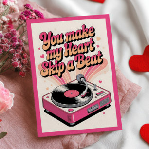 Postal Me Haces Saltar el Corazón Día de San Valentín