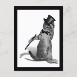 Postal ¡Me haces sentir como bailando! Tap Dancing Cat