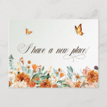 Me he mudado, flores de verano y mariposas