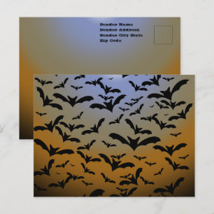 Postal Me he vuelto loca por los murciélagos negros y la 