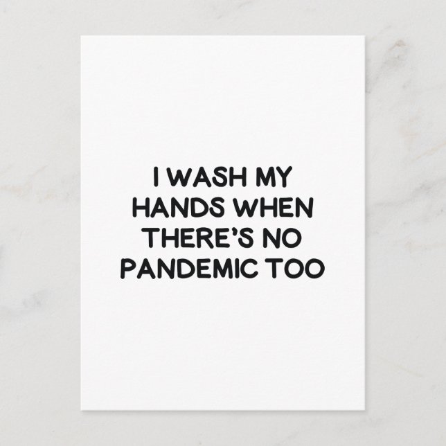 Postal Me Lavo Las Manos (Anverso)