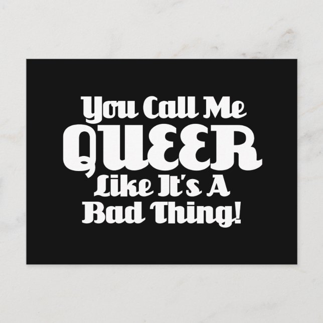 Postal Me Llamas Queer... (Anverso)