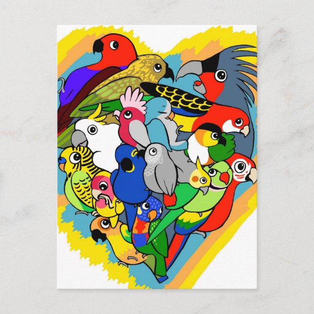 Postal Me loran los corazones personalizado lindo (Anverso)