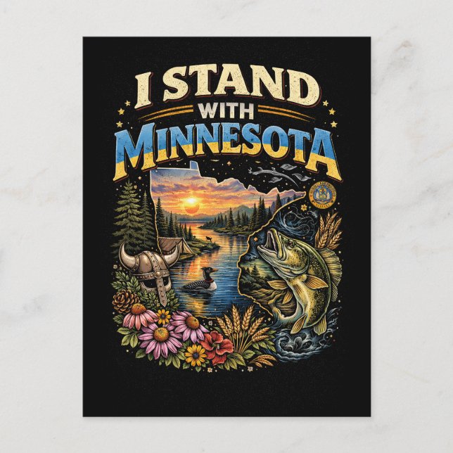 Postal Me mantengo con Minnesota (Anverso)