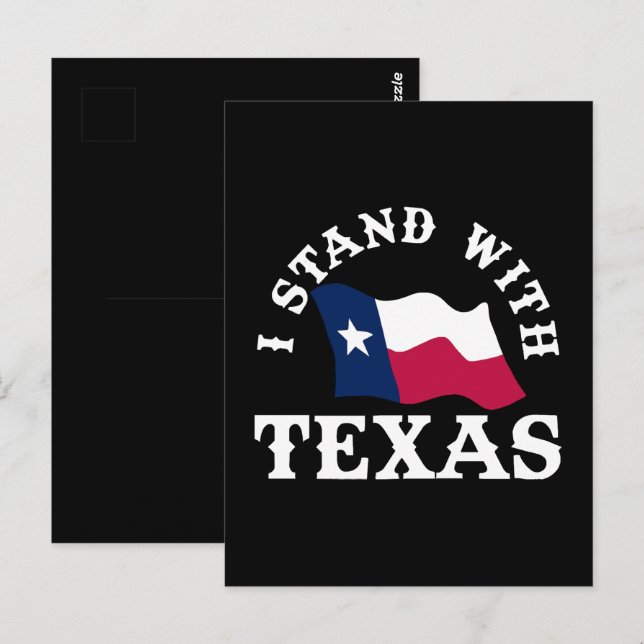 Postal Me mantengo con Texas (Anverso / Reverso)