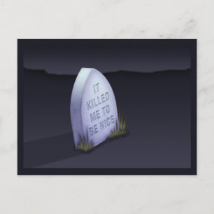 Postal Me Mató Para Ser Bonita Postcard
