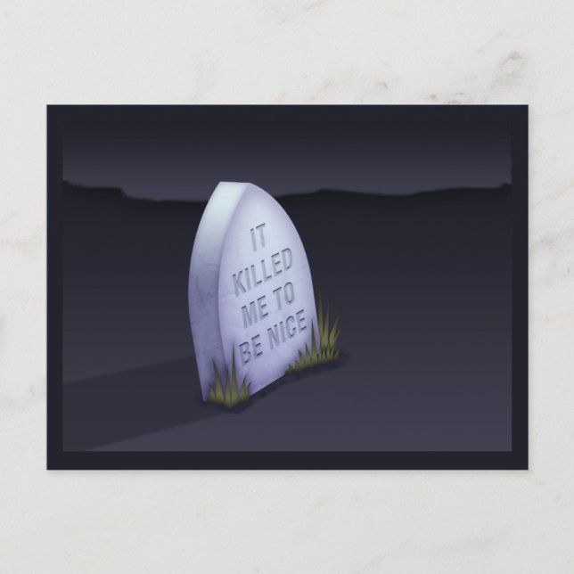 Postal Me Mató Para Ser Bonita Postcard (Anverso)