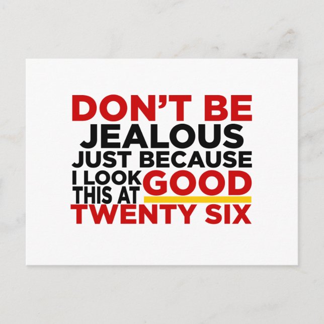 Postal Me Parece Bueno Esto A Los 26 Diseños De Cumpleaño (Anverso)