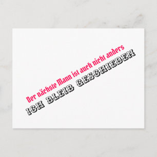 Postal Me quedo divorciada