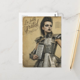 Postal Me siento rallador de queso Fantasías de Moda