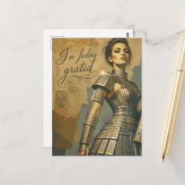 Postal Me siento rallador de queso Fantasías de moda