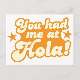 Postal Me tenías en el saludo español mexicano de HOLA