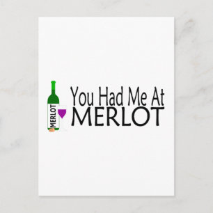 Postal Me Tenías En Merlot Wine