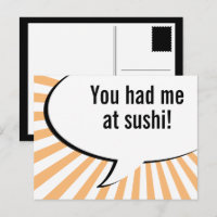me tenías en sushi