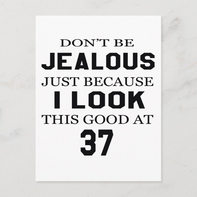 Postal Me veo bien a los 37 (Anverso)