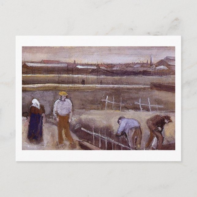 Postal Meadows cerca del Bella Artes Rijswijk Van Gogh (Anverso)