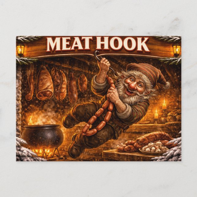 Postal Meat Hook Icelandic Yule Lad (Anverso)