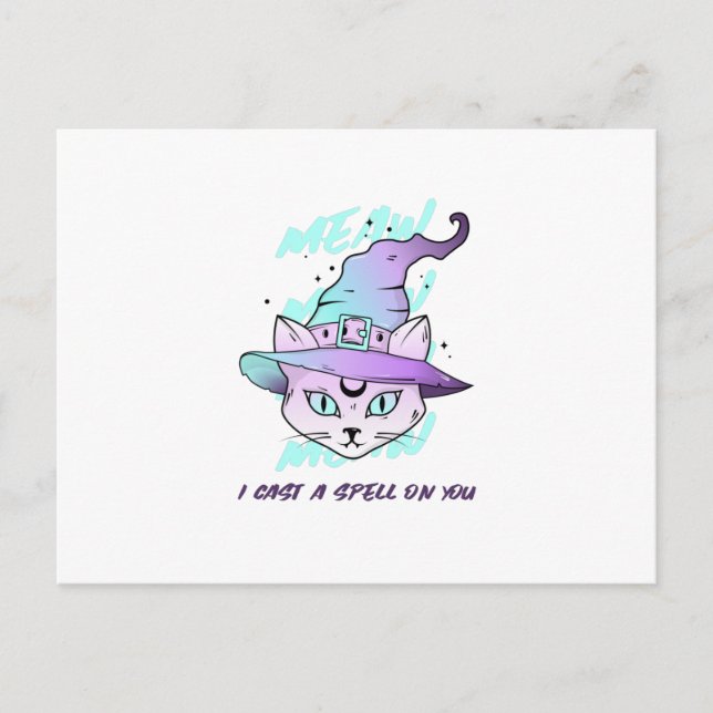 Postal MEAW MEAW Te hechizo (Anverso)