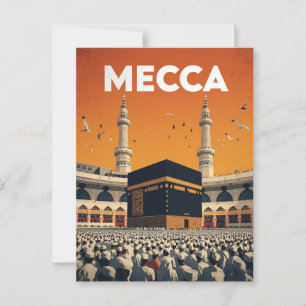 Postal Meca Peregrinación Hajj Islámico