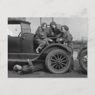 Postal Mecánica de automóviles para señoritas, 1927