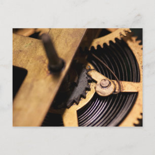 Postal Mecánica de Reloj Abstracta