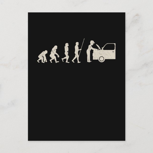 Postal Mecánica mecánica de la evolución del sintonizador (Anverso)