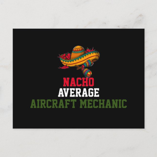 Postal Mecánico de aeronaves promedio Nacho  (Anverso)