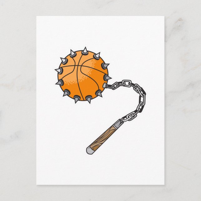 Postal mecha de vaina de baloncesto (Anverso)