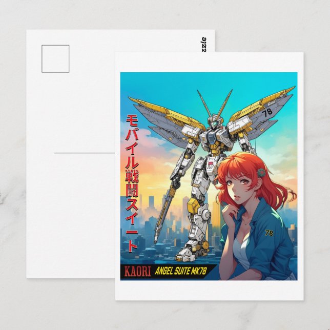 POSTAL MECHA WARRIOR - ANGEL SUITE DE KAORI MK78 (Anverso / Reverso)