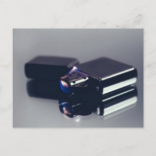 Postal mechero Zippo. Arte fino