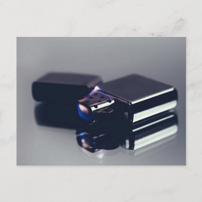 Postal mechero Zippo. Arte fino (Anverso)