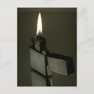 Postal mechero Zippo. Arte fino