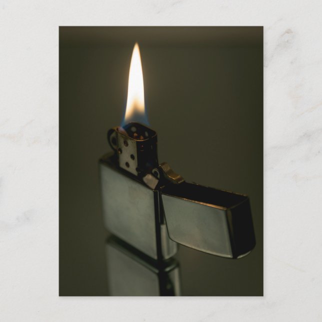 Postal mechero Zippo. Arte fino