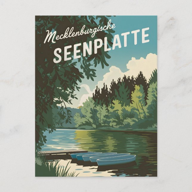 Postal Mecklenburgische Seenplatte Alemania (Anverso)