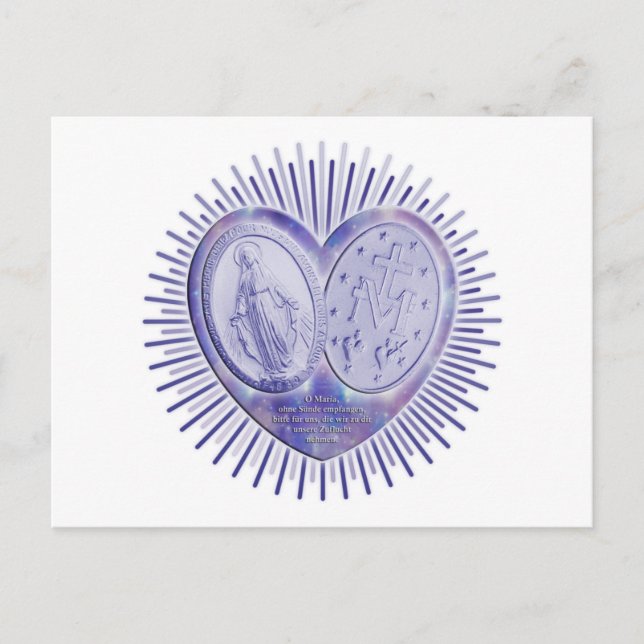 Postal medaille miraculeuse / Wunderbare Medaille (Anverso)