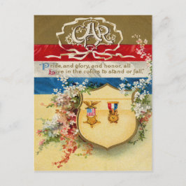 Postal Medalla de Escudo Gran Ejército de la República Fl