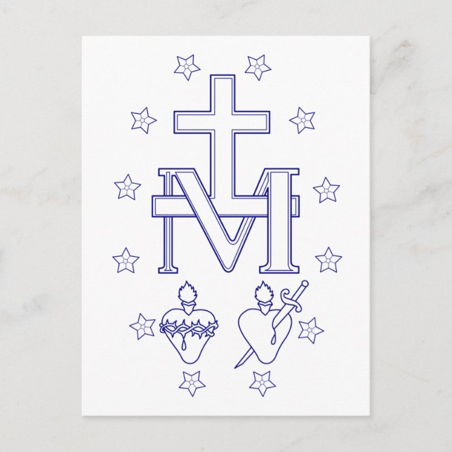 Postal Medalla de Nuestra Señora de las Gracias (Anverso)