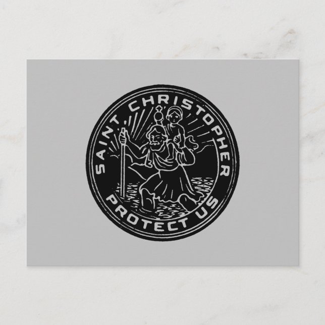 Postal Medalla de Saint Christopher (Anverso)
